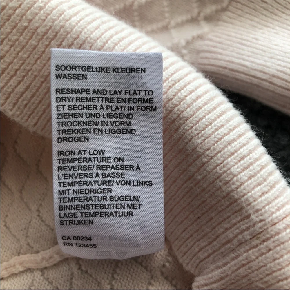 Lord + Taylor pullover textured three quarter sleeve 100% cotton top size XL